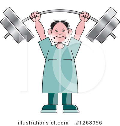 Royalty-Free (RF) Weightlifting Clipart Illustration by Lal Perera - Stock Sample #1268956