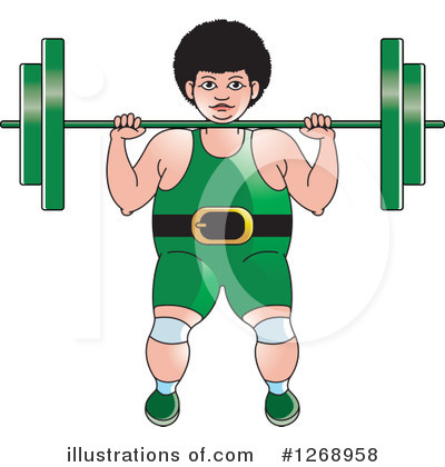 Royalty-Free (RF) Weightlifting Clipart Illustration by Lal Perera - Stock Sample #1268958