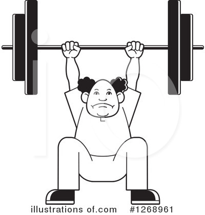 Royalty-Free (RF) Weightlifting Clipart Illustration by Lal Perera - Stock Sample #1268961