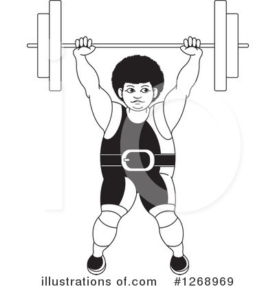 Royalty-Free (RF) Weightlifting Clipart Illustration by Lal Perera - Stock Sample #1268969