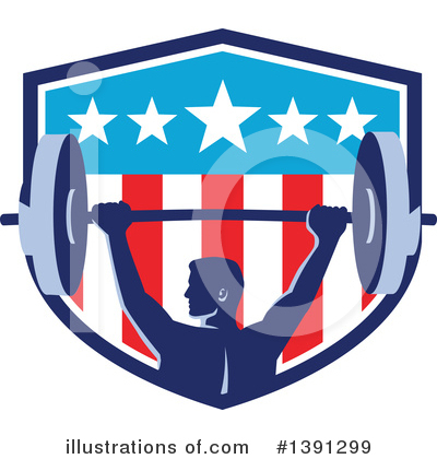 Royalty-Free (RF) Weightlifting Clipart Illustration by patrimonio - Stock Sample #1391299