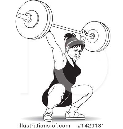 Royalty-Free (RF) Weightlifting Clipart Illustration by Lal Perera - Stock Sample #1429181