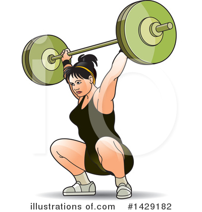 Royalty-Free (RF) Weightlifting Clipart Illustration by Lal Perera - Stock Sample #1429182