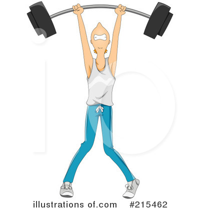 Royalty-Free (RF) Weightlifting Clipart Illustration by BNP Design Studio - Stock Sample #215462