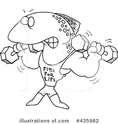 Royalty-Free (RF) Weightlifting Clipart Illustration by toonaday - Stock Sample #435962