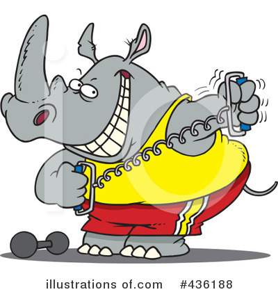 Rhino Clipart #436188 by toonaday
