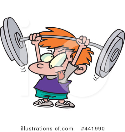 Royalty-Free (RF) Weightlifting Clipart Illustration by toonaday - Stock Sample #441990