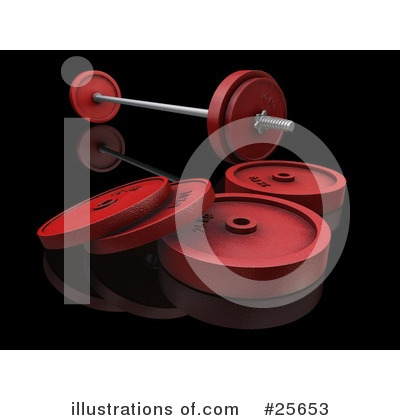Royalty-Free (RF) Weights Clipart Illustration by KJ Pargeter - Stock Sample #25653
