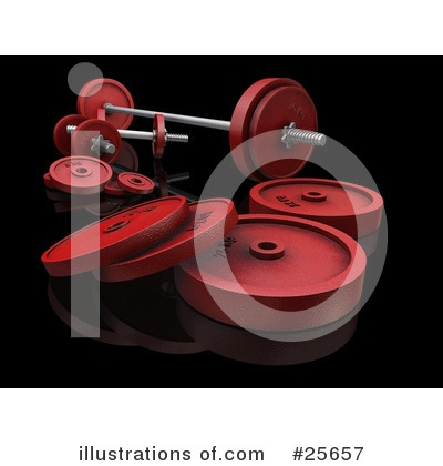 Royalty-Free (RF) Weights Clipart Illustration by KJ Pargeter - Stock Sample #25657