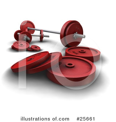 Royalty-Free (RF) Weights Clipart Illustration by KJ Pargeter - Stock Sample #25661