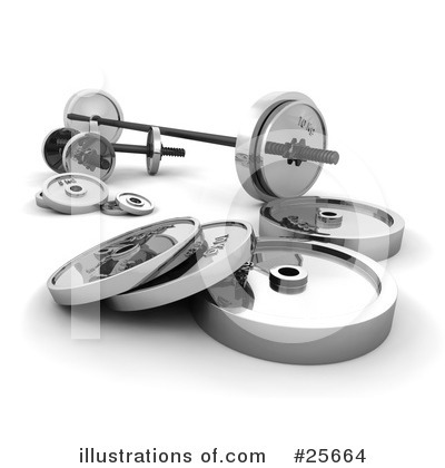 Royalty-Free (RF) Weights Clipart Illustration by KJ Pargeter - Stock Sample #25664
