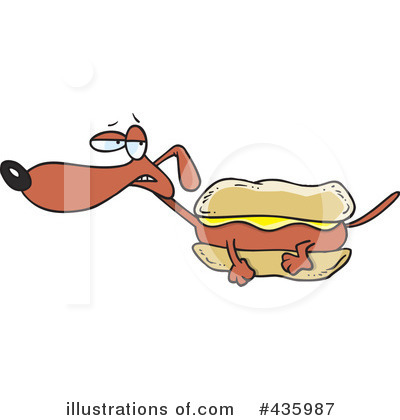Royalty-Free (RF) Weiner Dog Clipart Illustration by toonaday - Stock Sample #435987