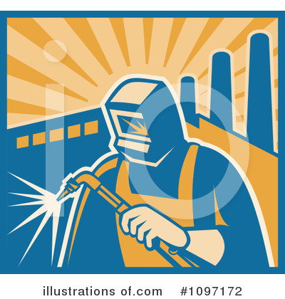 Royalty-Free (RF) Welding Clipart Illustration by patrimonio - Stock Sample #1097172