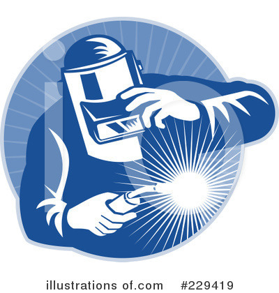 Royalty-Free (RF) Welding Clipart Illustration by patrimonio - Stock Sample #229419