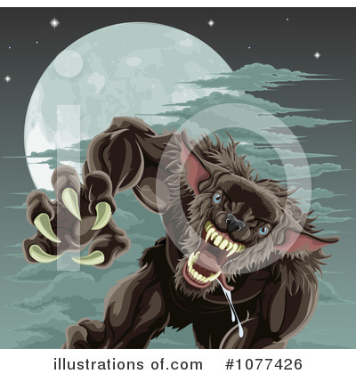 Wolfman Clipart #1077426 by AtStockIllustration