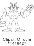 Werewolf Clipart #1418427 by Cory Thoman