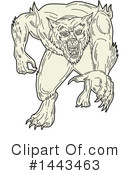 Werewolf Clipart #1443463 by patrimonio