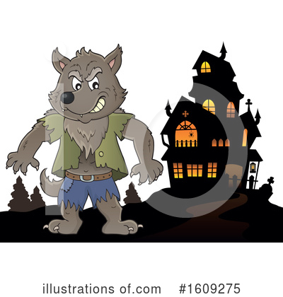 Royalty-Free (RF) Werewolf Clipart Illustration by visekart - Stock Sample #1609275