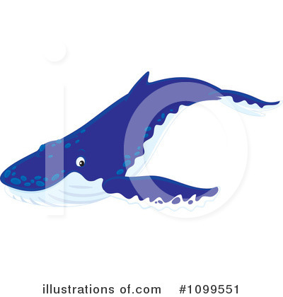Royalty-Free (RF) Whale Clipart Illustration by Alex Bannykh - Stock Sample #1099551