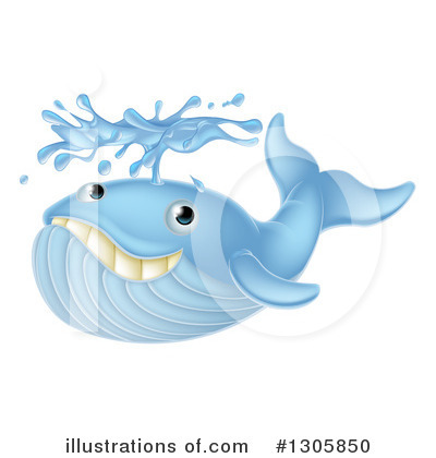 Royalty-Free (RF) Whale Clipart Illustration by AtStockIllustration - Stock Sample #1305850