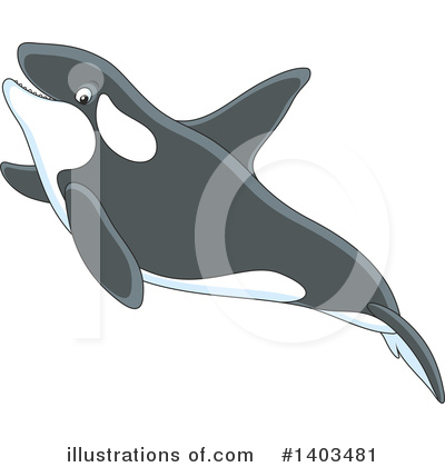 Royalty-Free (RF) Whale Clipart Illustration by Alex Bannykh - Stock Sample #1403481