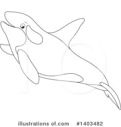 Royalty-Free (RF) Whale Clipart Illustration by Alex Bannykh - Stock Sample #1403482