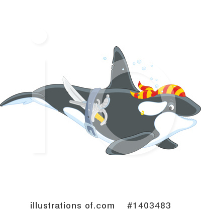 Royalty-Free (RF) Whale Clipart Illustration by Alex Bannykh - Stock Sample #1403483