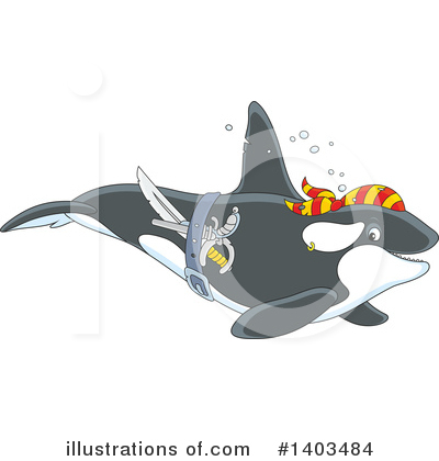 Royalty-Free (RF) Whale Clipart Illustration by Alex Bannykh - Stock Sample #1403484