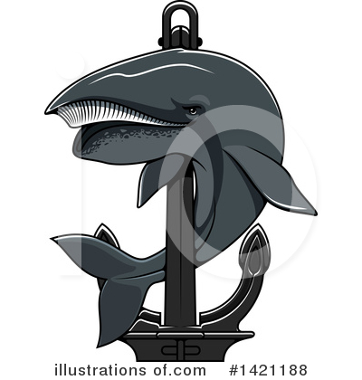 Whale Clipart #1421188 by Vector Tradition SM