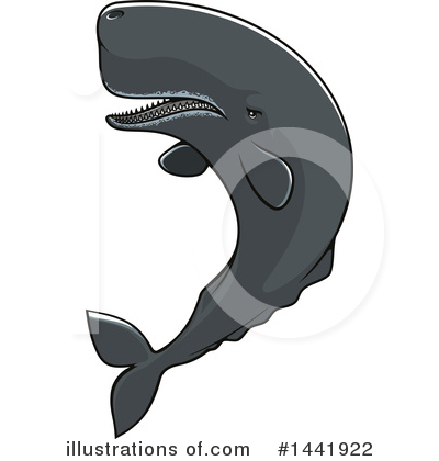 Sperm Whale Clipart #1441922 by Vector Tradition SM