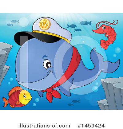 Royalty-Free (RF) Whale Clipart Illustration by visekart - Stock Sample #1459424