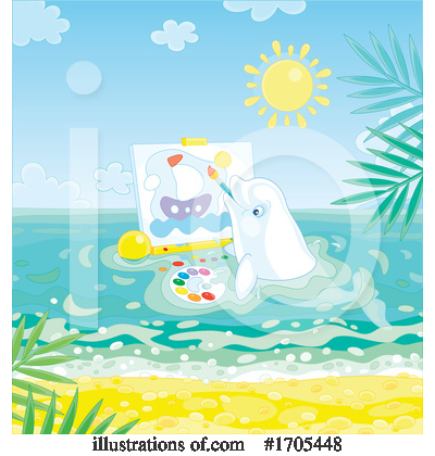 Royalty-Free (RF) Whale Clipart Illustration by Alex Bannykh - Stock Sample #1705448