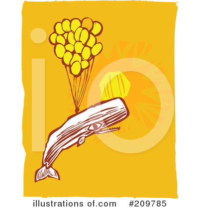 Royalty-Free (RF) Whale Clipart Illustration by xunantunich - Stock Sample #209785