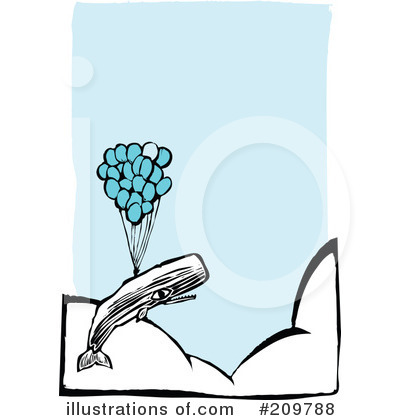 Royalty-Free (RF) Whale Clipart Illustration by xunantunich - Stock Sample #209788
