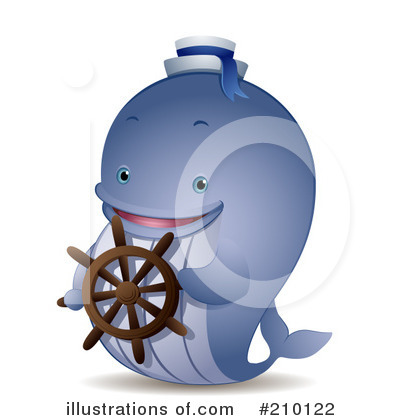 Royalty-Free (RF) Whale Clipart Illustration by BNP Design Studio - Stock Sample #210122