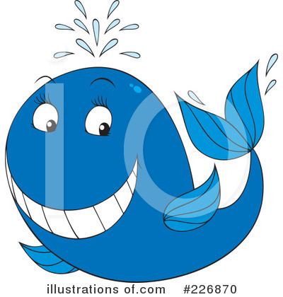 Royalty-Free (RF) Whale Clipart Illustration by Alex Bannykh - Stock Sample #226870