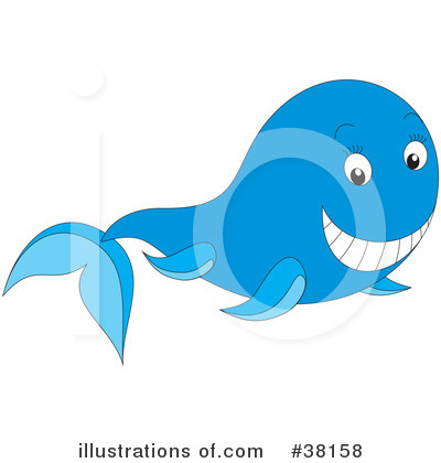 Royalty-Free (RF) Whale Clipart Illustration by Alex Bannykh - Stock Sample #38158
