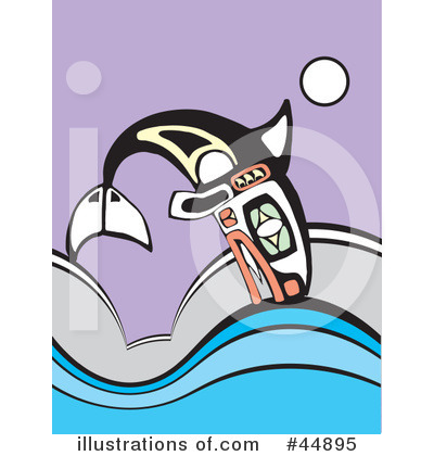 Royalty-Free (RF) Whale Clipart Illustration by xunantunich - Stock Sample #44895
