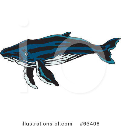 Royalty-Free (RF) Whale Clipart Illustration by Dennis Holmes Designs - Stock Sample #65408