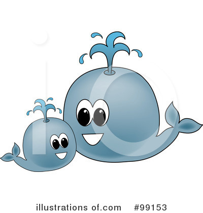 Royalty-Free (RF) Whale Clipart Illustration by Pams Clipart - Stock Sample #99153