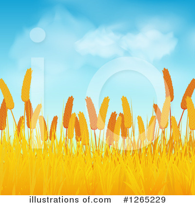Royalty-Free (RF) Wheat Clipart Illustration by elaineitalia - Stock Sample #1265229