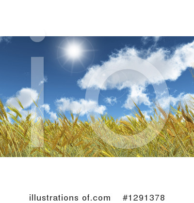 Royalty-Free (RF) Wheat Clipart Illustration by KJ Pargeter - Stock Sample #1291378