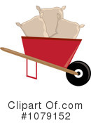 Wheelbarrow Clipart #1079152 by Pams Clipart