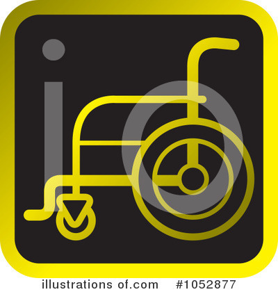 Royalty-Free (RF) Wheelchair Clipart Illustration by Lal Perera - Stock Sample #1052877