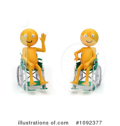 Royalty-Free (RF) Wheelchair Clipart Illustration by Mopic - Stock Sample #1092377