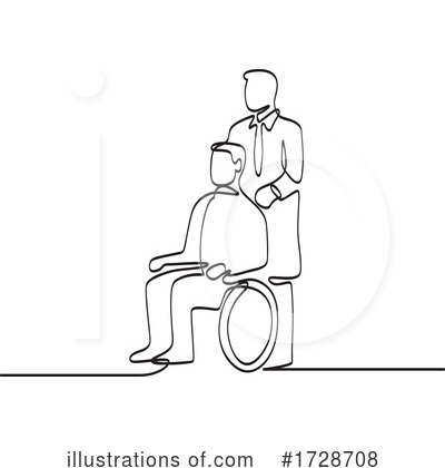 Wheelchair Clipart #1728708 by patrimonio