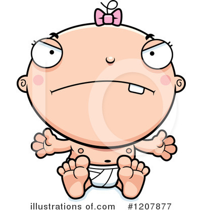 Royalty-Free (RF) White Baby Clipart Illustration by Cory Thoman - Stock Sample #1207877