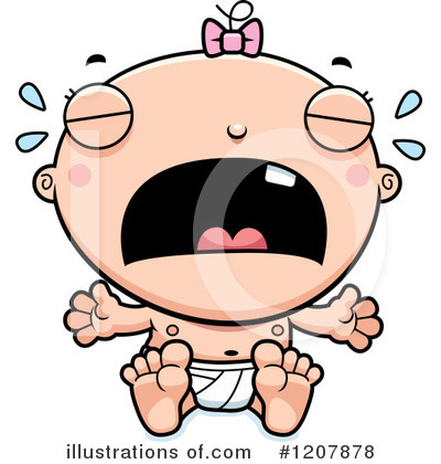 White Baby Clipart #1207878 by Cory Thoman
