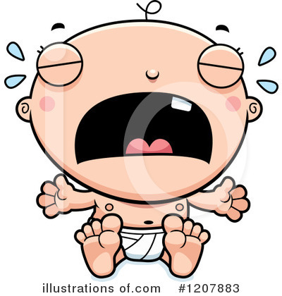 Crying Baby Clipart #1207883 by Cory Thoman