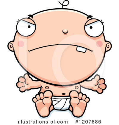 White Baby Clipart #1207886 by Cory Thoman